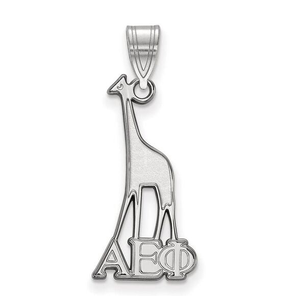 Sterling Silver Alpha Epsilon Phi Medium Pendant - Picture 1 of 3